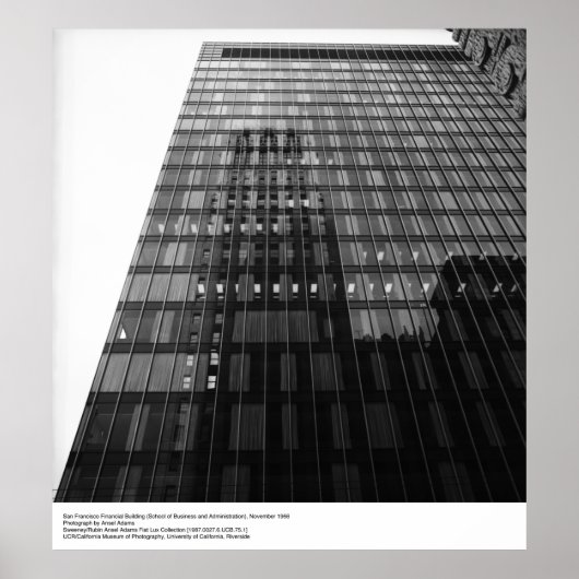 Financial Gebäude 1966, von Ansel Adams Poster (Vorne)