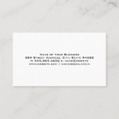 Financial Graph | Investor Stock Chart Visitenkarte (Rückseite)