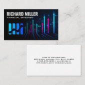 Financial Graph | Investor Stock Chart Visitenkarte (Vorne/Hinten)