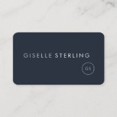 Financial Planner Navy Blue Professional Visitenkarte (Vorderseite)