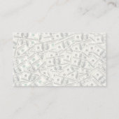 financial services editable card visitenkarte (Rückseite)