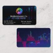 Financial Tech | AI | Growth Chart Visitenkarte (Vorne/Hinten)