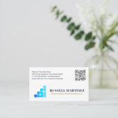 Finanz Corporate Logo | QR-Code Visitenkarte (Stehend Vorderseite)