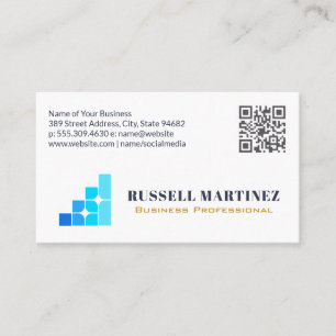 Finanz Corporate Logo QR-Code Visitenkarte