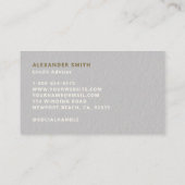 Finanz-Imitat mit Gold Moderne Beruflich Visitenkarte (Rückseite)