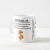 Finanz-Neubewertung der Rentabilität des EBITDA Kaffeetasse (Vorderseite Links)