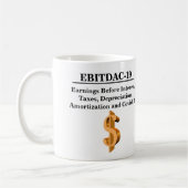 Finanz-Neubewertung der Rentabilität des EBITDA Kaffeetasse (Links)
