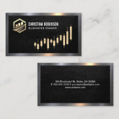 Finanz-Symbol | Graph Visitenkarte (Vorne/Hinten)
