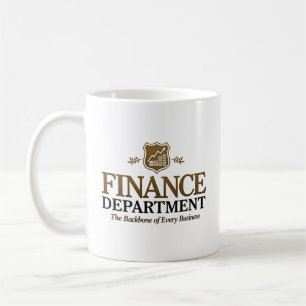 Finanzabteilung Das Rückgrat jedes Unternehmens Kaffeetasse