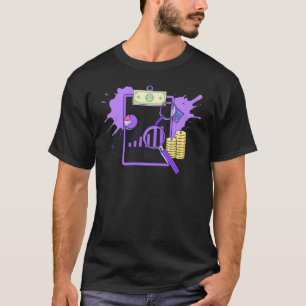 Finanzanalysebericht Geld Lupe T-Shirt