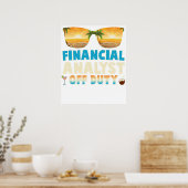 Finanzanalyst Außerdienstlich Sommerurlaub Letzte Poster (Küche)