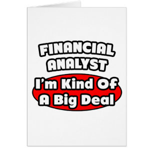 Finanzanalyst ... Big Deal