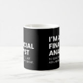 Finanzanalyst Funny Sprichwort Kaffeetasse (Mittel)