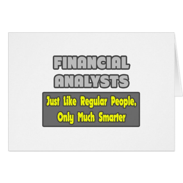 Finanzanalysten ... Klüger (Vorderseite (Horizontal))