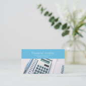 Finanzanalytiker Buchhaltersteuerverwalter Visitenkarte (Stehend Vorderseite)