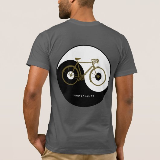 FINANZBALANCE - Yin Yang-Fahrrad T-Shirt (Rückseite)