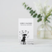 Finanzberater-Bankkarte Visitenkarte (Stehend Vorderseite)