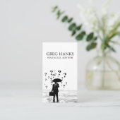 Finanzberater-Bankkarte Visitenkarte (Stehend Vorderseite)