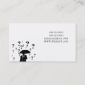 Finanzberater-Bankkarte Visitenkarte (Rückseite)