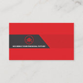 Finanzberater/Coach-Visitenkarte Visitenkarte (Rückseite)