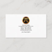 Finanzberater-flüssige cyan-blaue visitenkarte (Rückseite)