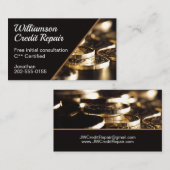 Finanzberater für die Kreditbearbeitung Visitenkarte (Vorne/Hinten)