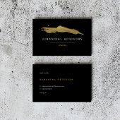 Finanzberater, Goldlackierung Visitenkarte