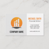 Finanzberater | Investitionen | Diagramm Visitenkarte (Vorderseite)