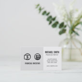 Finanzberater | Investitionen | Visitenkarte (Stehend Vorderseite)