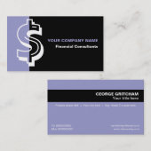 Finanzberater minimalistischer Visitenkarte (Vorne/Hinten)