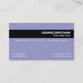 Finanzberater minimalistischer Visitenkarte (Rückseite)