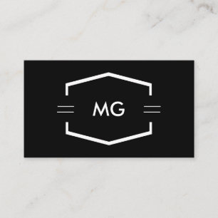 Finanzberater mit Monogramm Visitenkarte