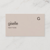 Finanzberater QR Code Imitats Gold Foil Monogram Visitenkarte (Vorderseite)