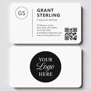 Finanzberater QR-Code-Logo Professionell  Visitenkarte