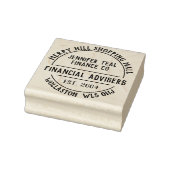 Finanzberater Rubber-Briefmarke Gummistempel (Stempel)