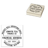 Finanzberater Rubber-Briefmarke Gummistempel (Stempel)