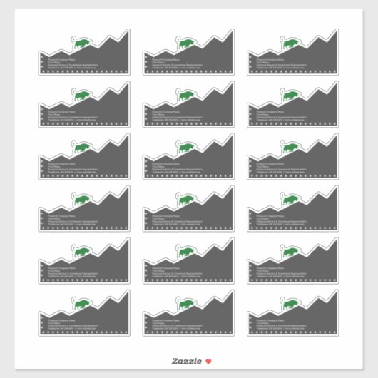 Finanzberater und Anlageberater Aufkleber (Blatt)