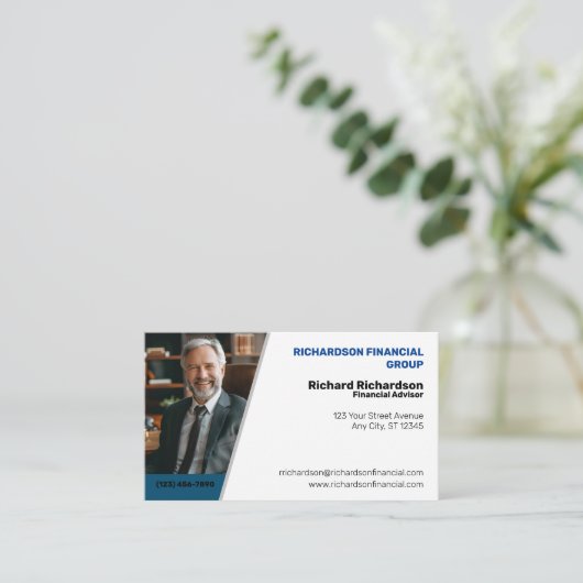Finanzberater Visitenkarte (Stehend Vorderseite)