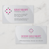 Finanzberater-Visitenkarte-Schablone Visitenkarte (Vorne/Hinten)