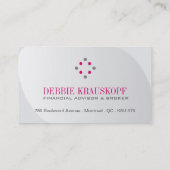 Finanzberater-Visitenkarte-Schablone Visitenkarte (Rückseite)