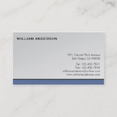 Finanzberater - Visitenkarten Visitenkarte (Rückseite)