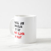 Finanzberater Zombie Slayer Kaffeetasse (Vorderseite Links)