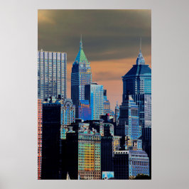 Finanzbezirk Lower Manhattan Poster