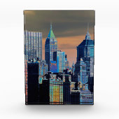 Finanzbezirk Lower Manhattan Poster Fotoblock (Vorderseite)