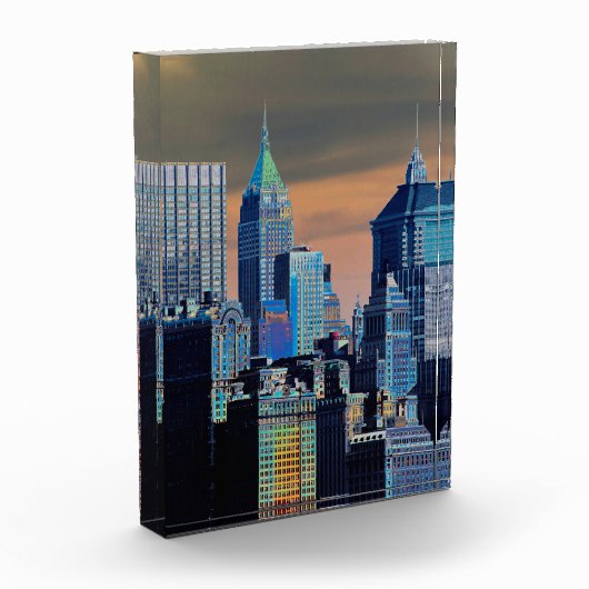 Finanzbezirk Lower Manhattan Poster Fotoblock (Links)