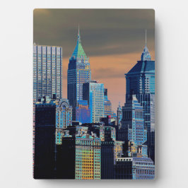 Finanzbezirk Lower Manhattan Poster Fotoplatte