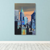 Finanzbezirk Lower Manhattan Poster Leinwanddruck (Insitu (Holzboden))