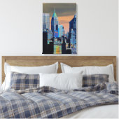Finanzbezirk Lower Manhattan Poster Leinwanddruck (Insitu (Schlafzimmer))