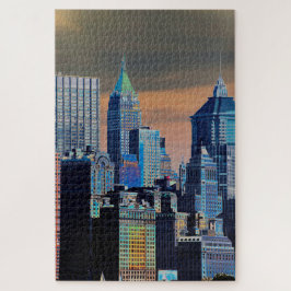 Finanzbezirk Lower Manhattan Poster Puzzle