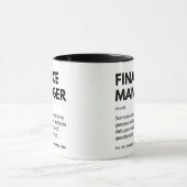 Finanzchef Funny Definition Tasse (Zentrum)